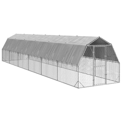 Hühnerstall 2,5X12X2,25 M Verzinkter Stahl
