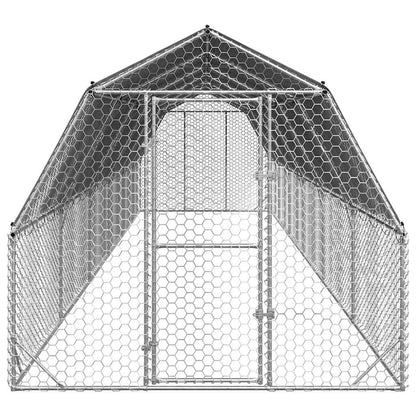 Hühnerstall 2,5X12X2,25 M Verzinkter Stahl