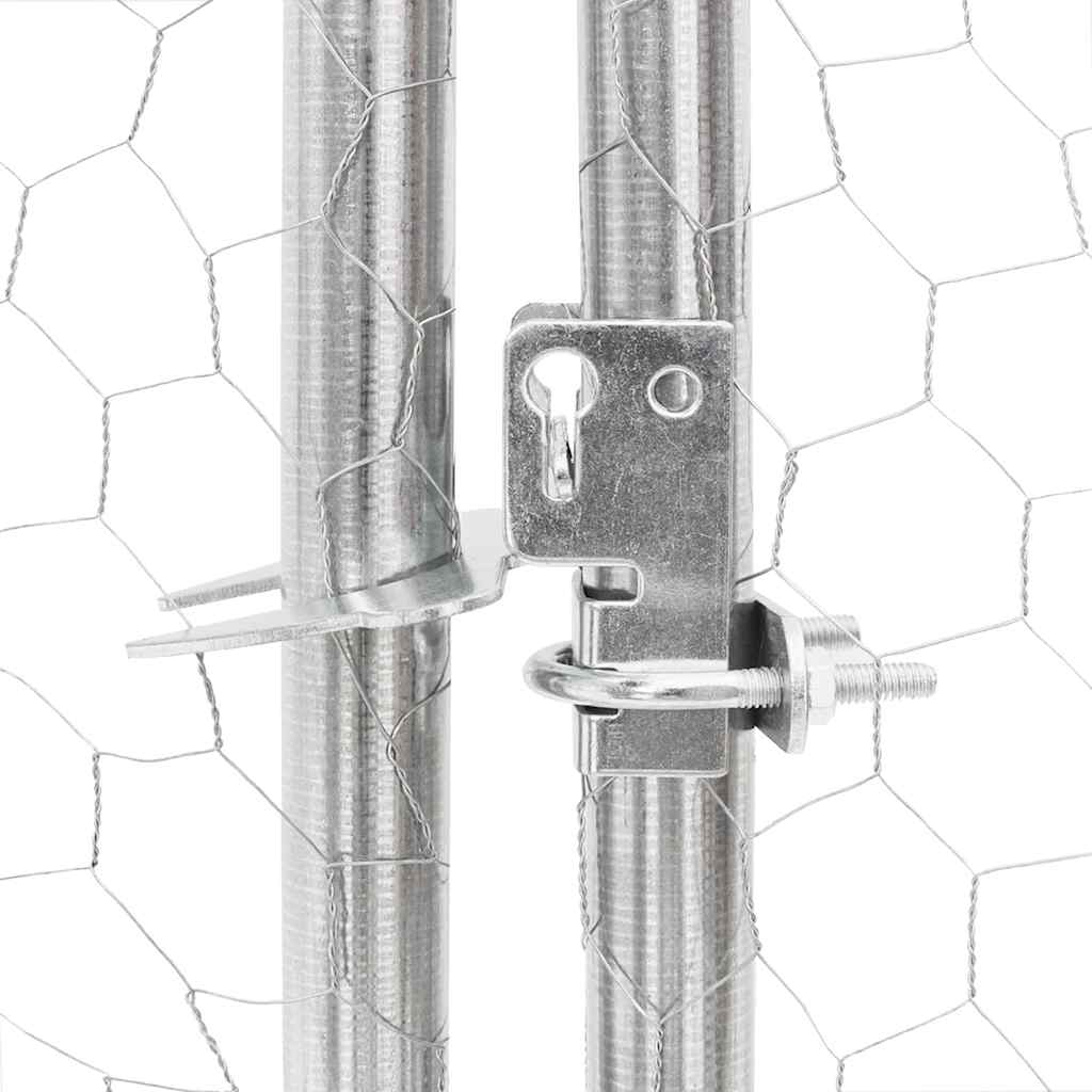 Hühnerstall 2,5X12X2,25 M Verzinkter Stahl