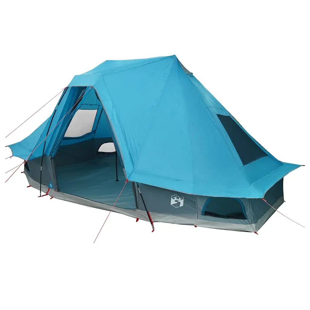 Tipi Zelt 6 Personen Blau Taft