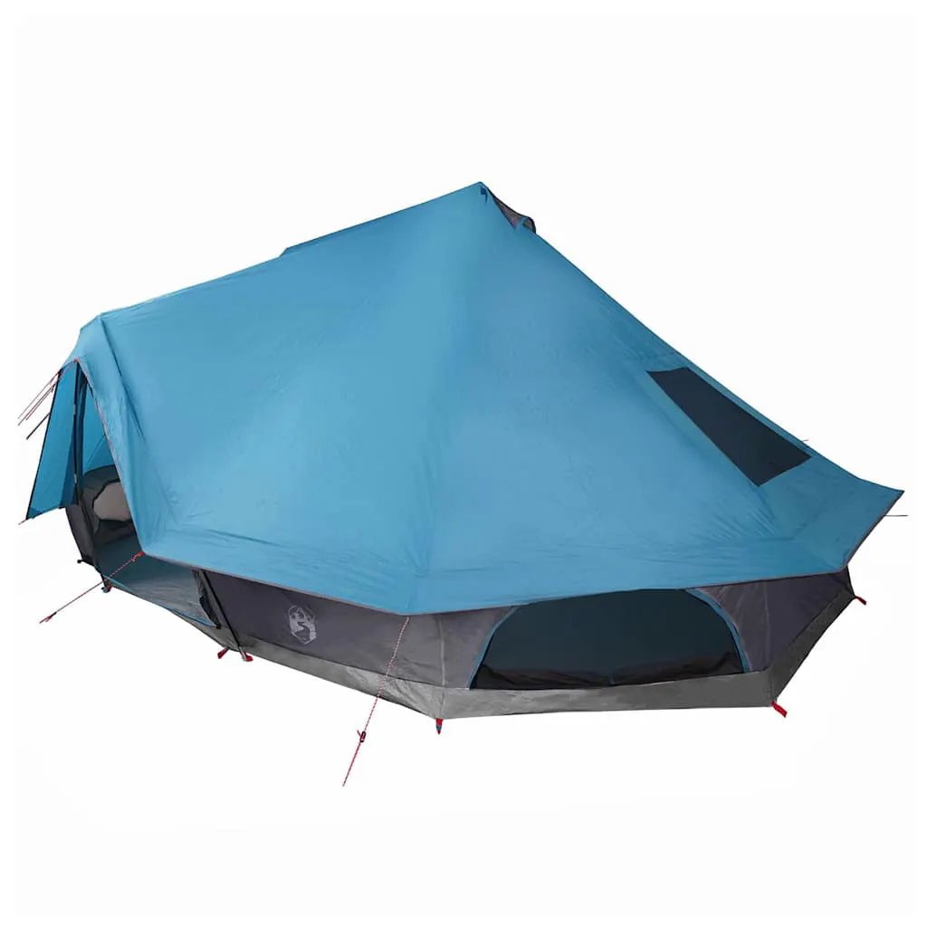 Tipi Zelt 10 Personen Blau Taft