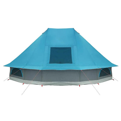 Tipi Zelt 10 Personen Blau Taft