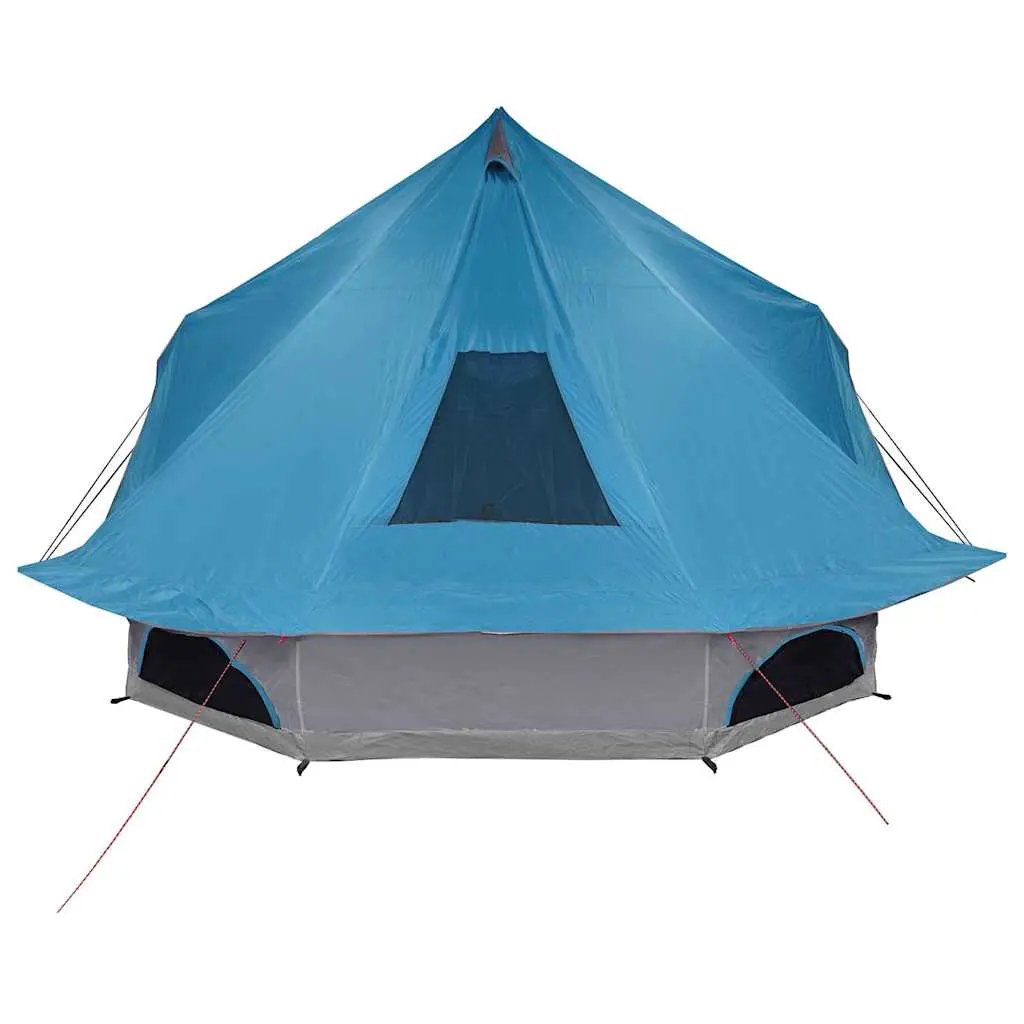 Tipi Zelt 10 Personen Blau Taft