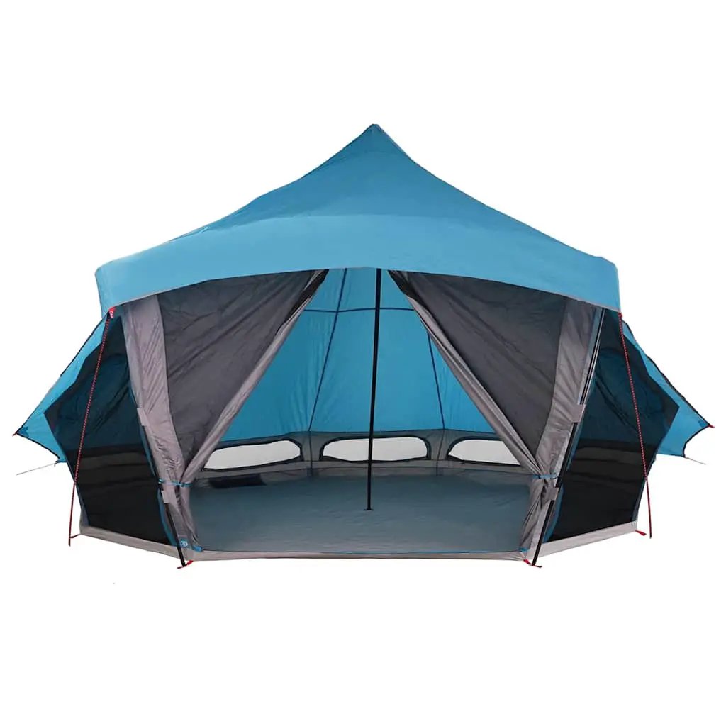Tipi Zelt mit Dach mit Speicher Blau 508 x 470 x 300 cm Taft