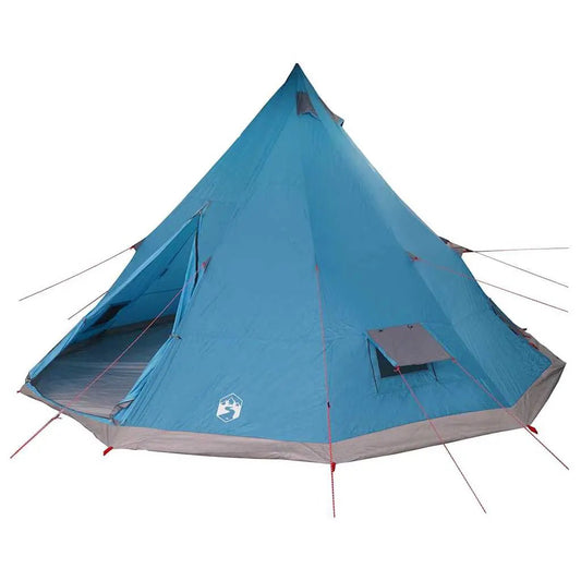 Tipi Zelt mit Dach mit Speicher Blau 560 x 560 x 300 cm Taft