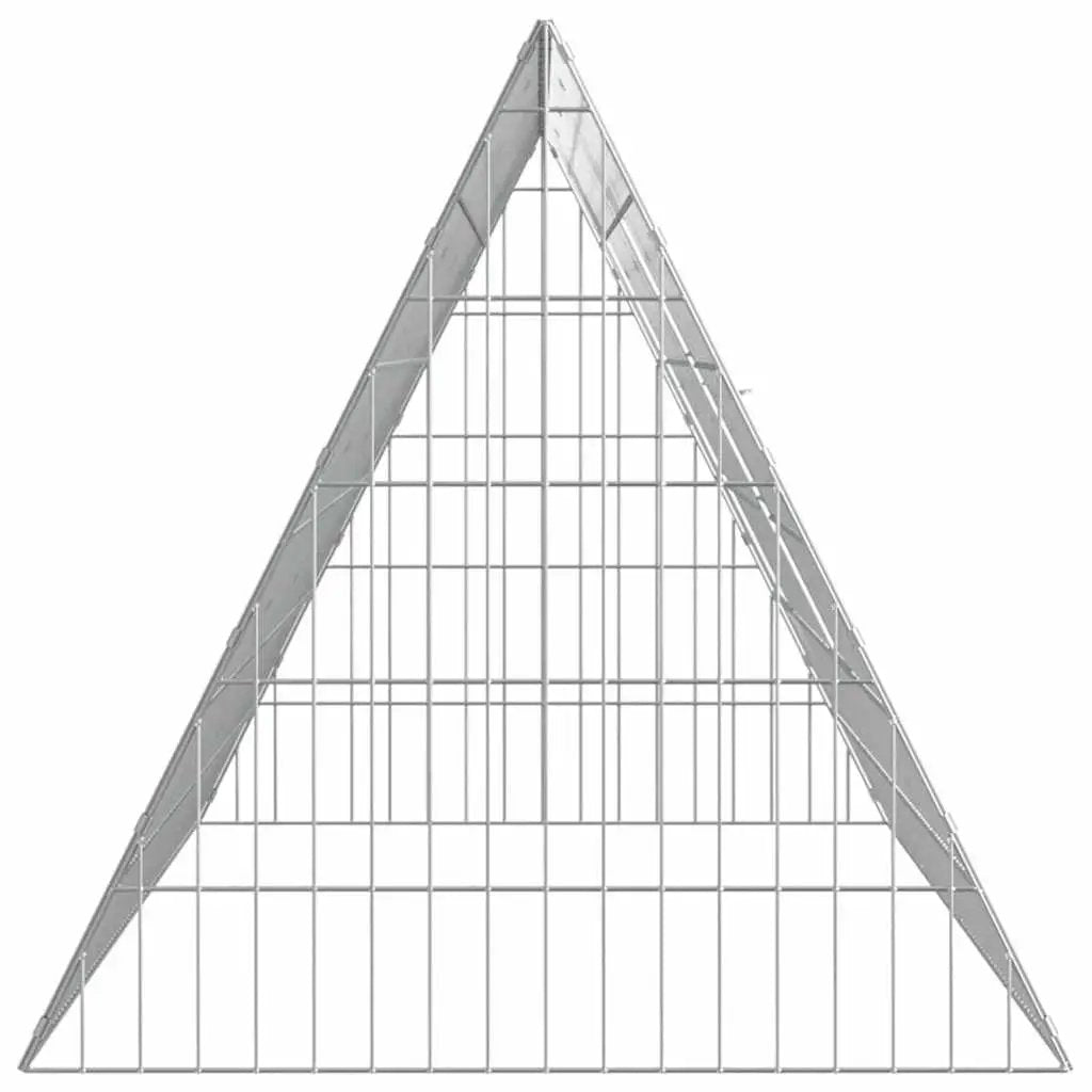 Hasenkäfig Silber, 215 x 55 x 55 cm, verzinkter Stahl – vidaXL