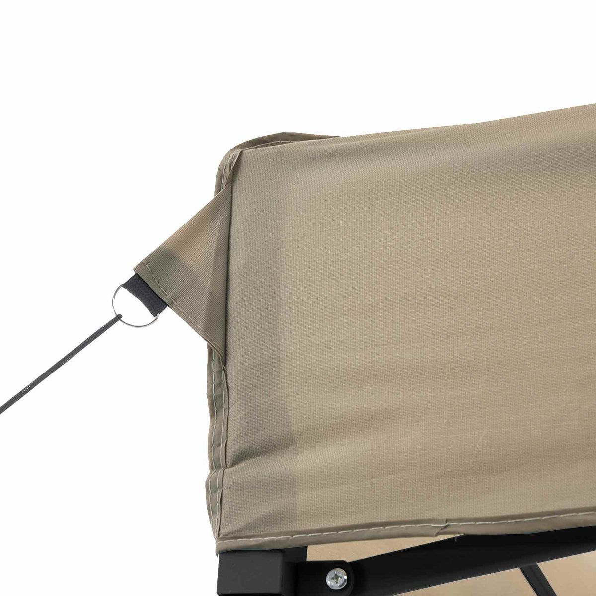 Party-Zelt 292 x 292 x 315 cm Taupe Oxford-Stoff