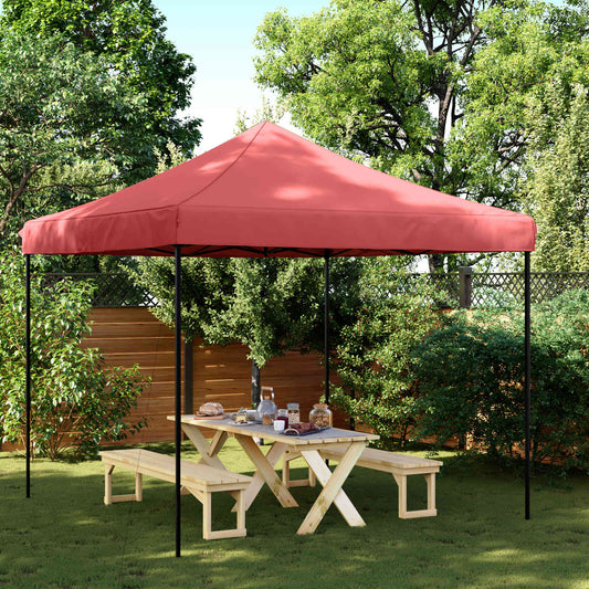 Party-Zelt 292 x 292 x 315 cm Bordeauxrot Oxford-Stoff