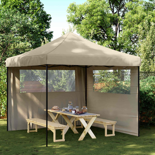 Party-Zelt 292 x 292 x 315 cm Taupe Oxford-Stoff