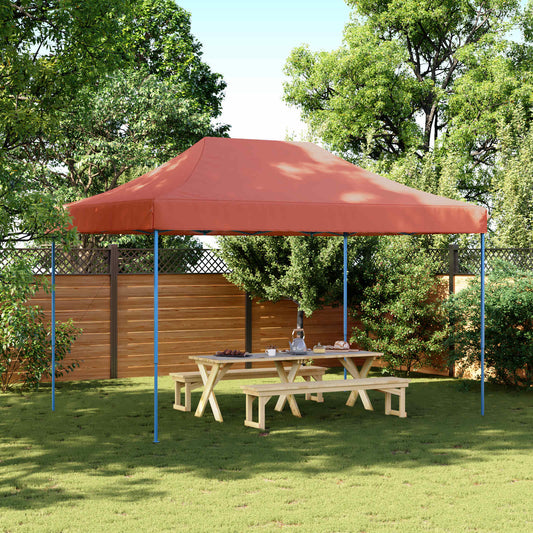Party-Zelt 279 x 410 x 315 cm Terrakotta Oxford-Stoff