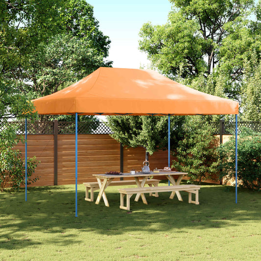 Party-Zelt 279 x 410 x 315 cm Orange Oxford-Stoff