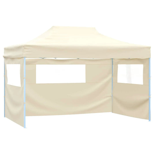 Party-Zelt 280 x 410 x 315 cm Creme Oxford-Stoff