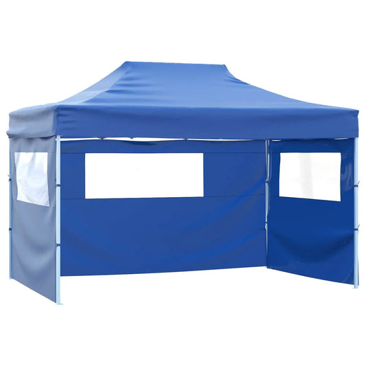 Party-Zelt 280 x 410 x 315 cm Blau Oxford-Stoff