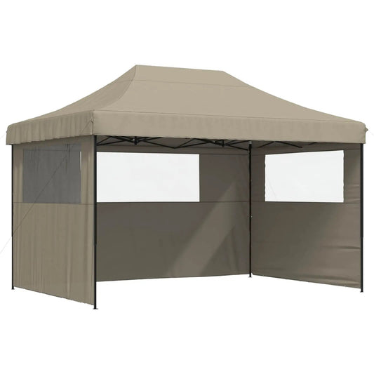 Party-Zelt 279 x 410 x 315 cm Taupe Oxford-Stoff