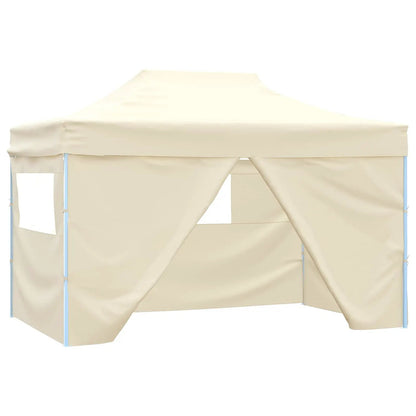 Party-Zelt 280 x 410 x 315 cm Creme Oxford-Stoff