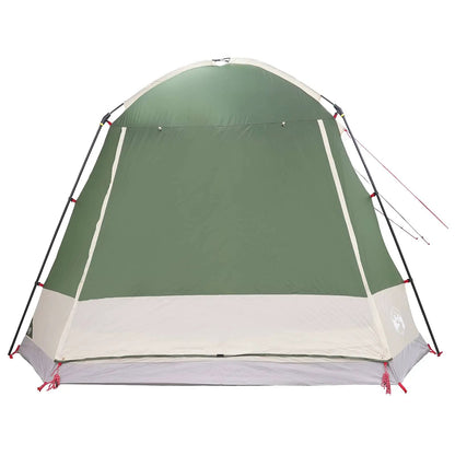 Hütten-Zelt 8 Personen Grün Polyester und Stahl