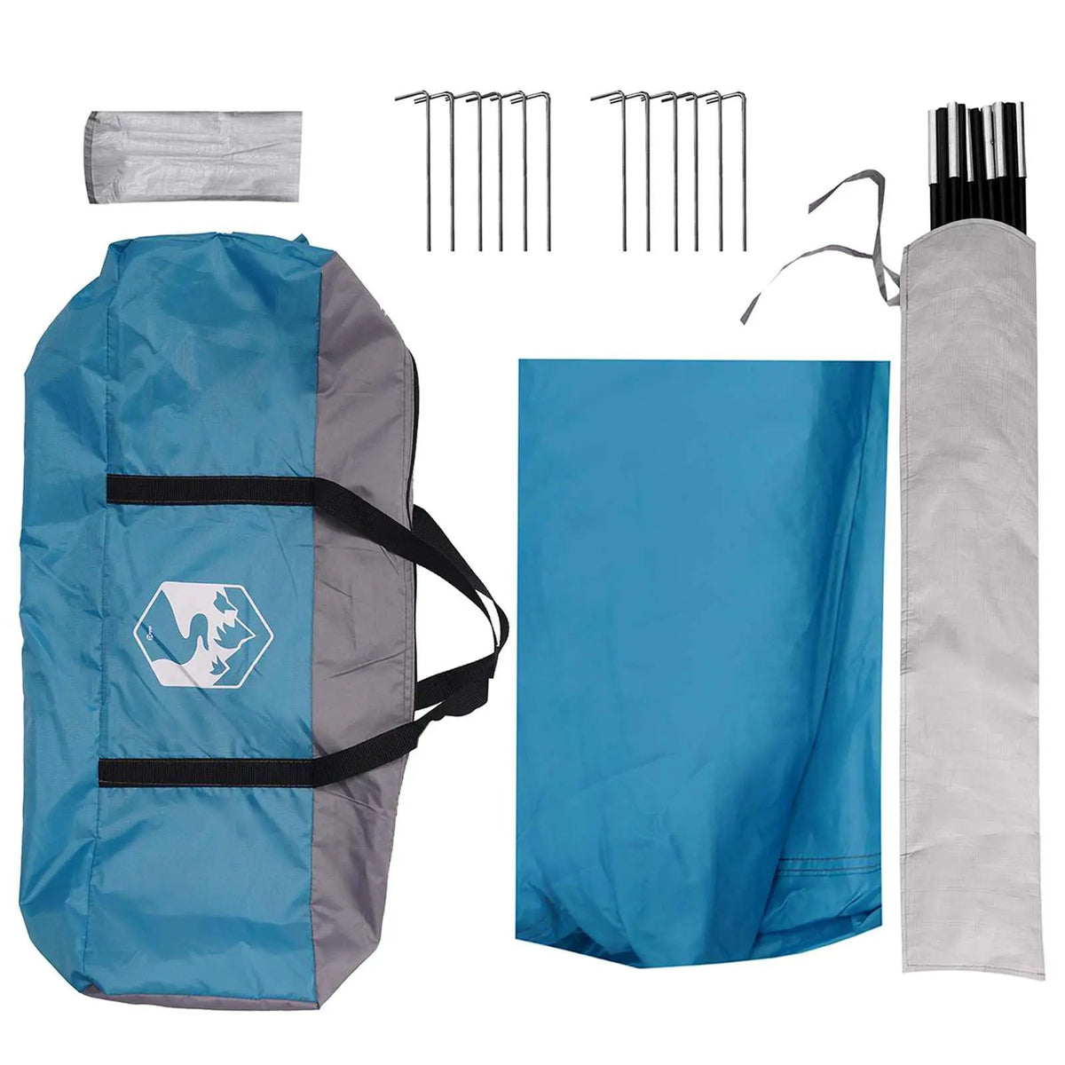 Party-Zelt Blau 600 x 600 x 400 cm Polyester und Stahl