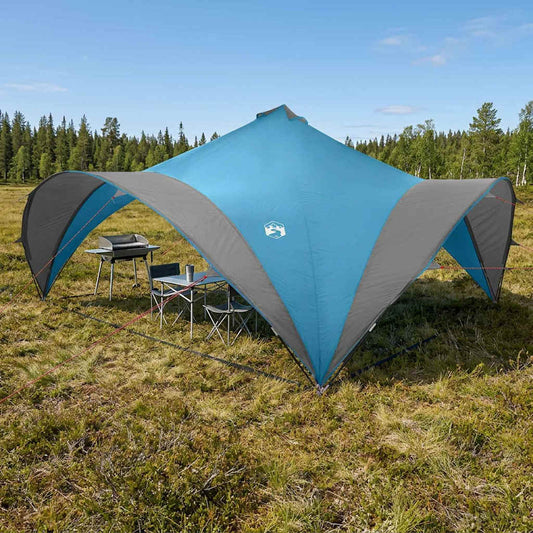 Party-Zelt Blau 600 x 600 x 400 cm Polyester und Stahl
