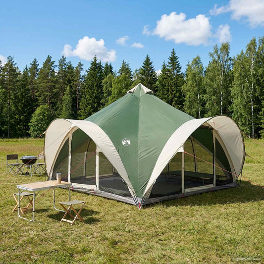 Tipi Zelt 18.0 Personen Grün Polyester und Stahl