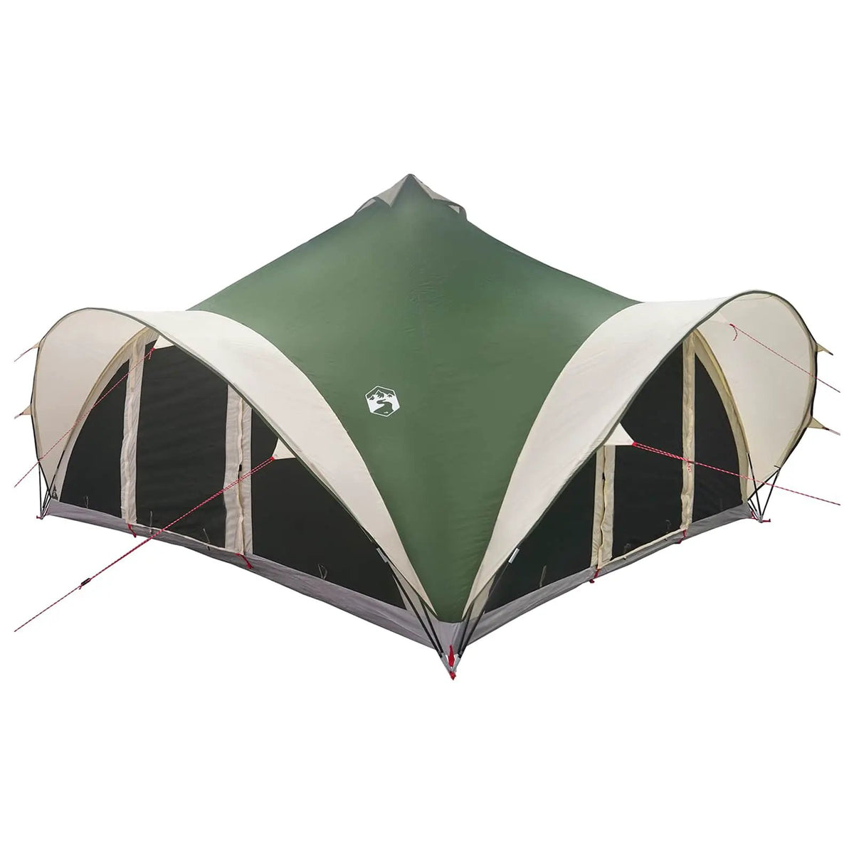 Tipi Zelt 18.0 Personen Grün Polyester und Stahl