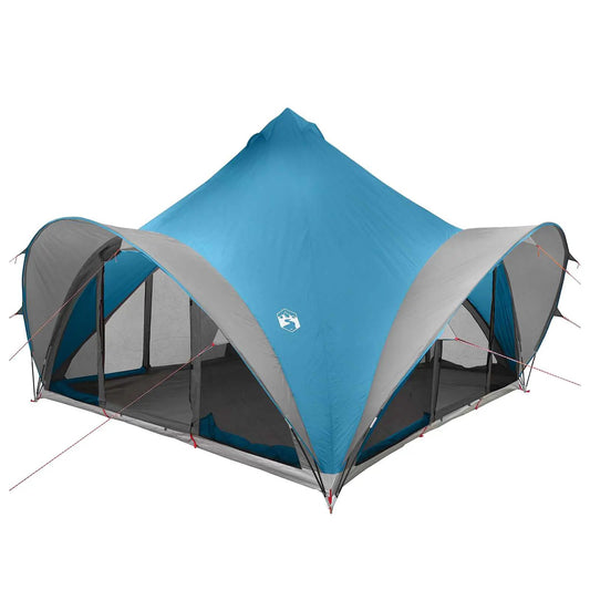 Tipi Zelt 6.0 Personen Blau Polyester und Stahl