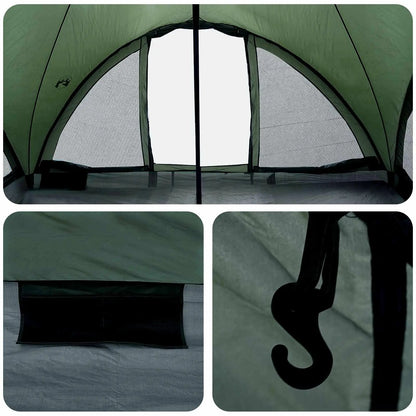 Tipi Zelt 6.0 Personen Armeegrün Polyester und Stahl