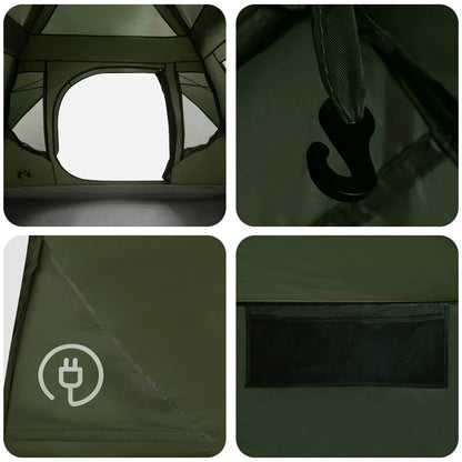 Sofort Zelt Olive Grün 305 x 275 x 190 cm Polyester und Stahl