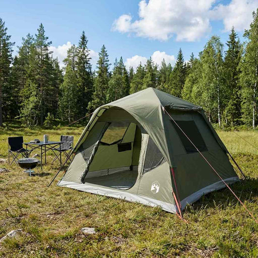 Sofort Zelt Olive Grün 305 x 275 x 190 cm Polyester und Stahl