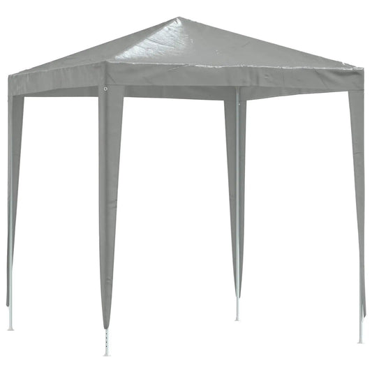 Party-Zelt 200 x 200 x 240 cm Hellgrau PE und Stahl