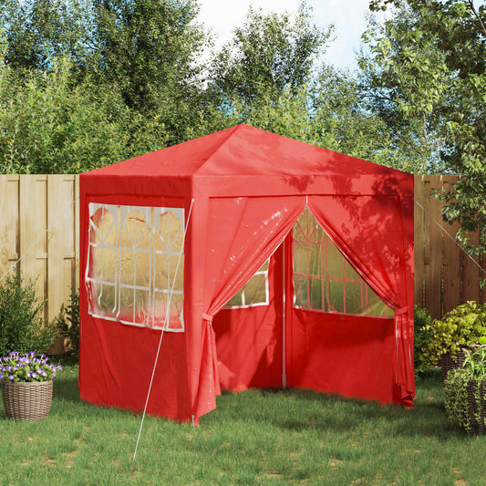 Party-Zelt 200 x 200 x 240 cm Rot PE und Stahl