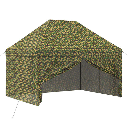Zelt mit 4 Seitenwänden 2,9 x 4,3 m Army Tarnung