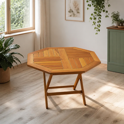 Tischplatte Achteckig aus Akazie Massivholz, 60x60x2 cm, vidaXL