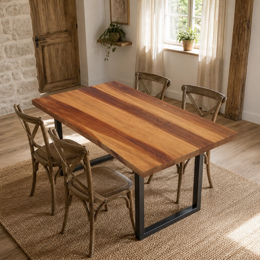 Tischplatte Massivholz Akazie 60x80 cm, 15-16 mm Dicke, vidaXL