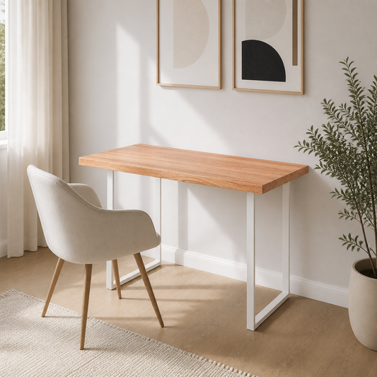 Tischplatte Hellbraun aus Massivholz Eiche, 80x40 cm, Dicke 2–4 cm, vidaXL