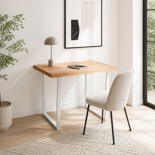 Tischplatte Hellbraun Massivholz Eiche Behandelt, 60x40 cm, 2-4 cm Dicke