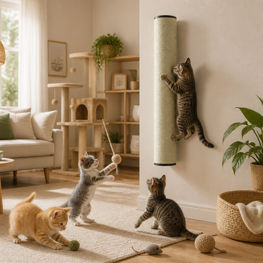 Katzen-Kratzbaum 8x55 cm 10 mm Beige