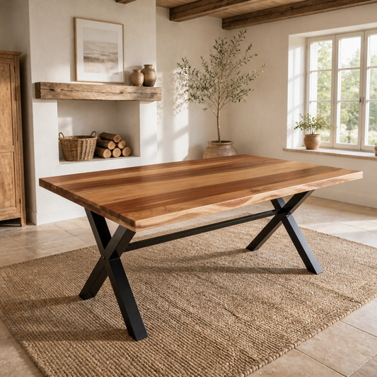 Tischplatte Massivholz Akazie, 60x90 cm, 15–16 mm Dicke, vidaXL