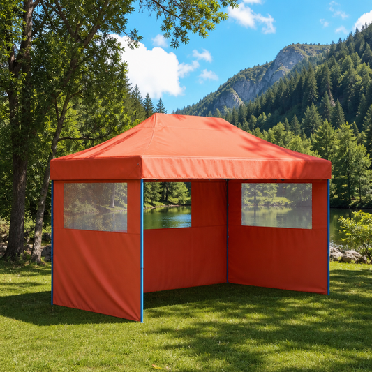 Party-Zelt 279 x 410 x 315 cm Terrakotta Oxford-Stoff