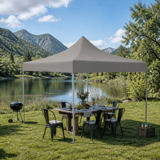 Party-Zelt 291 x 291 x 315 cm Anthrazit Oxford-Stoff