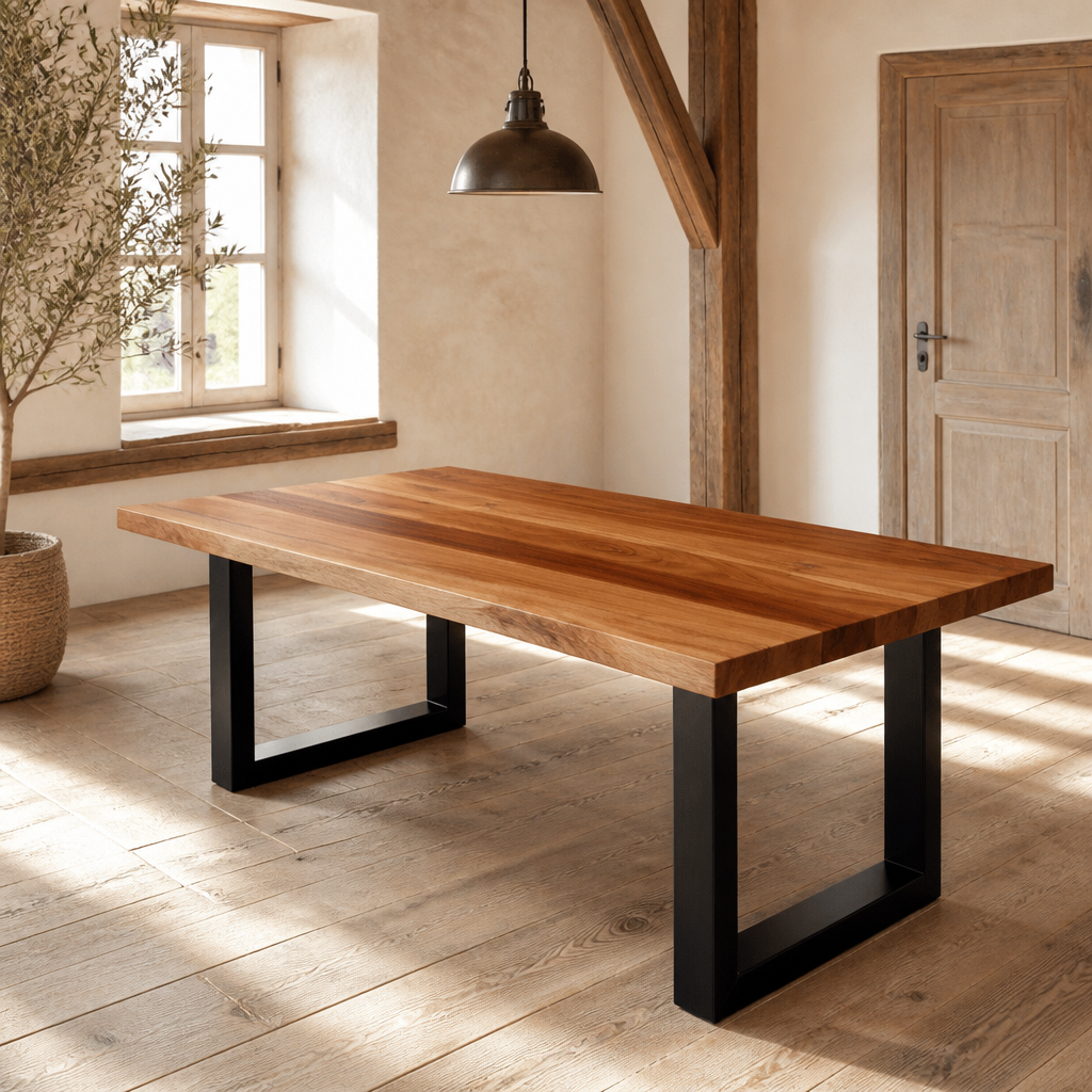 Tischplatte Massivholz Akazie 25-27 mm, vidaXL, 70x90 cm