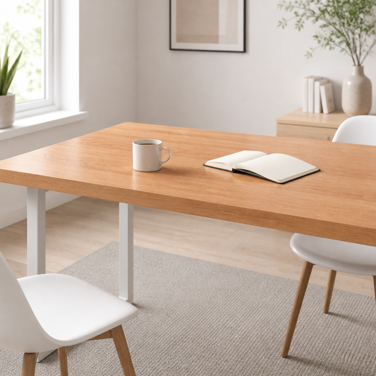 Tischplatte Hellbraun 80x50x(2-4) cm Massivholz Eiche Behandelt vidaXL