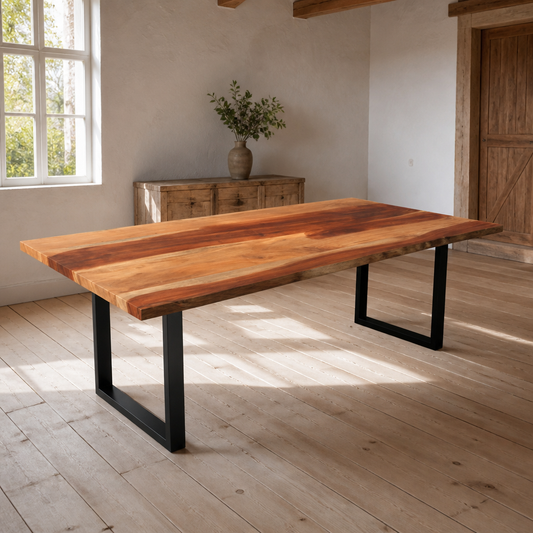 Tischplatte Massivholz Akazie 60x140 cm, 15–16 mm, vidaXL