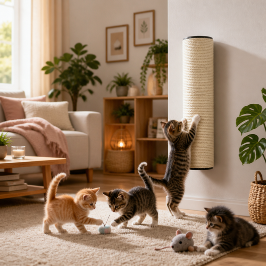 Katzen-Kratzbaum 8x20 cm 8 mm Beige